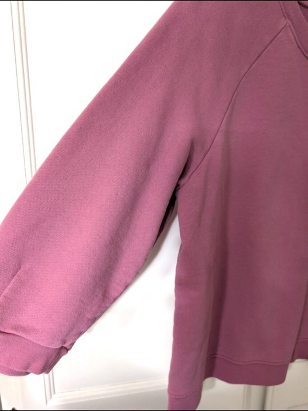 Madewell Cotton Cloudberry Sweatshirt Burnished Rose Size L - Picture 3 of 6